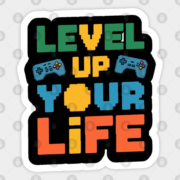 Level Up Your Life Sticker by Otaku Vibes